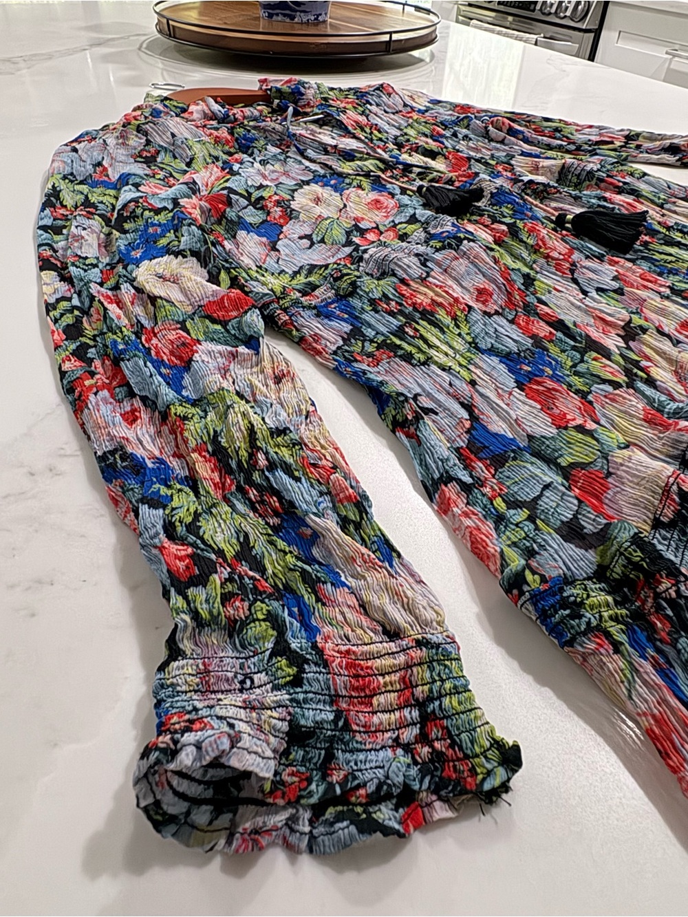 Anthropologie The Marais Printed Chiffon Maxi Dress - Picture 12 of 16